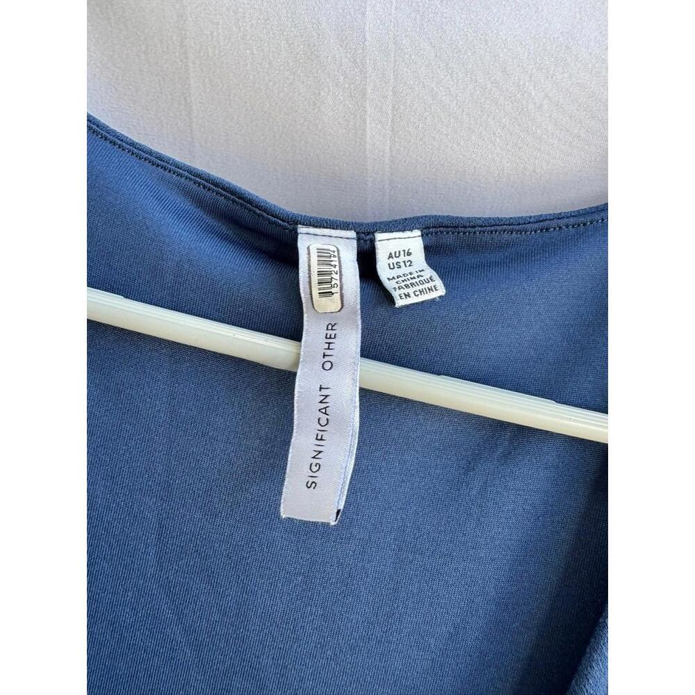 Significant Other Blue Audrey Dress Size 12 - Picture 4 of 5